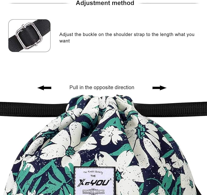 XEYOU Drawstring Sports Backpack Lightweight Gym Yoga Sackpack Shoulder Rucksack Casual Outdoor Daypack for Women and Men