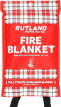 Rutland Fire Blanket for Home and Kitchen Emergency - 1 Pack, 40" x 40" - Fiberglass Fire Suppression Blanket Safety for Grilling, Camping and Boats (1)