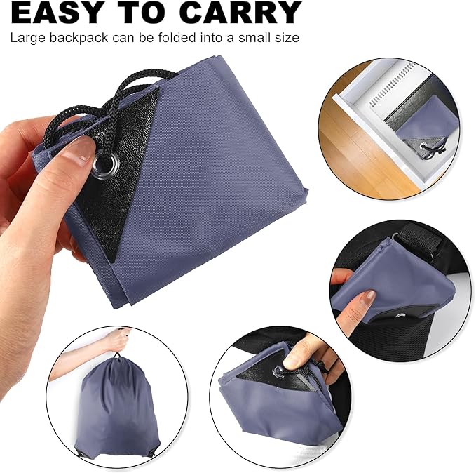 GoodtoU Drawstring Bags, Nylon Backpacks - Drawstring Gym Bags for Sport, Traveling, Team (Grey, 48Pcs)