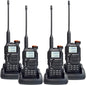 Quansheng UVK5 Walkie Talkie, VHF/UHF/FM/DTMF 200CH, 2 Way Radio NOAA Weather Forecast, Flash Copy Frequency, Type-C Connector, Air Band Radio(RX), Handheld Portable Radio for Hiking Camping Travel