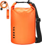 HEETA Waterproof Dry Bag for Women Men(Upgraded Version) 5L/10L/20L/30L/40L Roll Top Lightweight Dry Storage Bag Backpack with Emergency Whistle for Travel, Swimming, Boating, Kayaking, Camping, Beach