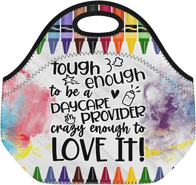Neoprene Lunch Bags Thermal Insulated Lunch Tote Bag Reusable Washable Neoprene Picnic Bag for Women Men