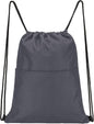 Vorspack Drawstring Backpack Water Resistant String Bag Sports Sackpack Gym Sack with Side Pocket for Men Women