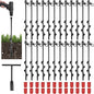 Reginary 36 Pcs Ground Anchors Screw in Tent Stakes Heavy Duty Trampoline Anchors High Wind for Camping Canopy Carport Sheds Beach Sand Stakes Metal Swing Set (Black)