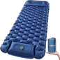 WANNTS Sleeping Pad, Ultralight Inflatable Sleeping Pad for Camping, Built-in Pump, Ultimate for Camping, Hiking - Airpad, Carry Bag, Repair Kit - Compact & Lightweight Camping Pad(Blue)