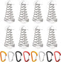 MOROBOR Deck Anchor Pegs, 8 PCS Upgraded Windproof Aluminium Alloy Fish Bone Tent Stakes with Spring Buckle 4 Colors Portable Wind Rope Anchor for Outdoor Camping(Non-Slip/72 * 29 mm)