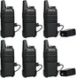 Retevis RT22 Walkie Talkies for Adults, Two Way Radios Long Range Rechargeable, VOX Handsfree, Mini Compact Walkie Talkie with USB Charger, for School Church Restaurant (6 Pack)