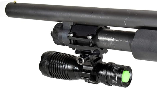 Trinity 1500 lumens led Tactical Flashlight with Mount for 20 Gauge Shotguns blk_AB