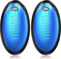 2-Pack Hand Warmers Rechargeable, Rugby-Shaped Portable Electric Hand Warmers Reusable, Dual-Side Heating, Hand Warmers Pocket Heater for Hunting/Golf/Skiing/Camping, for Men Women Kids