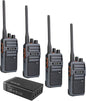Retevis RB17 Walkie Talkies Long Range,Heavy Duty 2 Way Radios with 4400mAh Large Capacity Battery,Handheld VOX Emergency Alarm,Portable Two Way Radio for Adults Skiing Hunting Hiking(4 Pack)