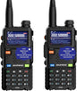 Ham Radio Handheld Baofeng Radio 5RM Upgraded of UV-5R High Power Long Range Walkie Talkies for Adults Multi-Band Two Way Radio NOAA Weather Copy Frequency USB C Charger 999CH Outdoor Hiking Camping