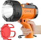 YIERBLUE Rechargeable Spotlight, Waterproof Handheld Flashlight, 200000 Lumens LED, 10000mAh Battery, IP67 Waterproof, 3 Adaptable Settings, 18W USB-C Port