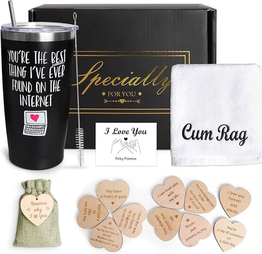 Gifts for Boyfriend Husband, Gift Box for Men,Gift for Father's Day Birthday Gifts Baskets for Men Fathers Day Box，Romantic Unique Meaningful Engraved Best Love Ideas Box Set