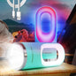 Rechargeable Spotlight Flashlight Portable Outdoor 1800mah Handheld U-Shape Lightweight Walking Lights 4 Modes Typr C Input for Home Walking Hiking Camping Fishing Emergency