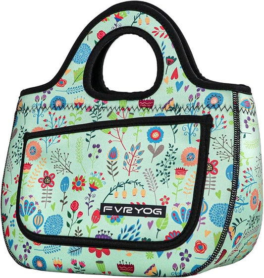 Lunch Bag for Women Soft Neoprene Lunch Bag Lightweight, Thermal Insulated and Reusable Lunch Bag for Women Men