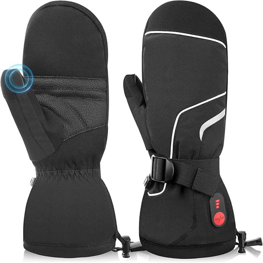 SAVIOR HEAT Heated Gloves for Women Men Rechargeable Electric Heated Ski Gloves with Touchscreen for Cold Weather