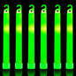 32 Ultra Bright 6 Inch Large Green Glow Sticks - Chem Lights Sticks with 12 Hour Duration - Camping Glow Sticks, Emergency Glow Sticks For Storms Blackouts - Glowsticks for Parties and Kids Activities