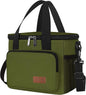Femuar Lunch Bags for Women/Men, Insulated Lunch Bag for Work Office Picnic - Large Lunch Cooler Bag Leakproof Lunch Box with Adjustable Shoulder Strap for Adults - Army Green