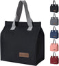 TELLUMO Lunch bag, Insulated Lunch Bag for Women Men Large Lunch Box Container Reusable Leakproof Tote for Office, Work, School, Beach or Travel (Black)