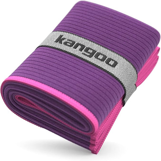 Kangoo Ribbed Microfiber Towel – Super Absorbent and Quick Dry, Suitable for Travel, Beach, Camping, Gym, Pool, Yoga (Purple)