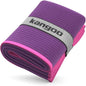 Kangoo Ribbed Microfiber Towel – Super Absorbent and Quick Dry, Suitable for Travel, Beach, Camping, Gym, Pool, Yoga (Purple)
