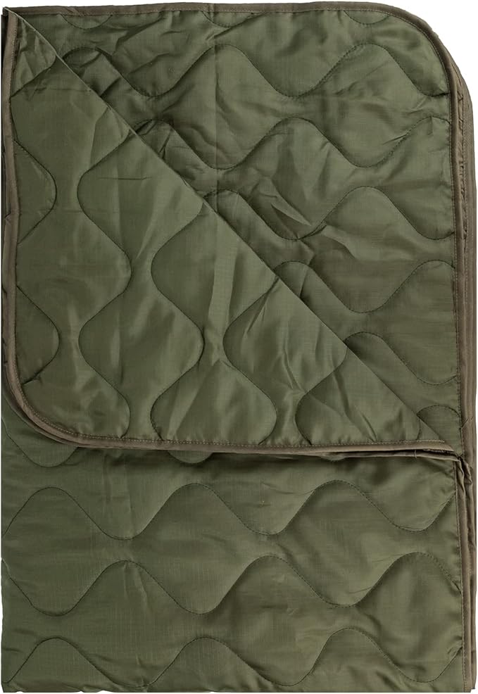 Military Poncho Liner 55”x 79” Camping Blanket Woobie Compact Waterproof for Travel Stadium Outdoor Camping