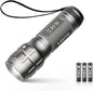 Lighting EVER LED Flashlights High Lumens, Small Flashlight, Waterproof, Adjustable Focus Flash Light for Outdoor, Emergency, AAA Batteries Included