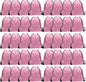 GoodtoU Drawstring Bags Bulk 48 Pcs Drawstring Backpack Gym Drawstring Bags Pink String Backpack for Women