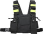 Universal Radio Harness Chest Rig Bag Pocket Pack Holster Vest for Motorola Midland Two Way Radio (Rescue Essentials) (Bright Green)