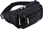 Oxpecker Waist Pack Bag with Rain Cover, Waterproof Fanny Pack for Men&Women, Workout Traveling Casual Running Hiking Cycling, Hip Bum Bag (black)