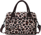 Lunch Bag for Women Men Large Insulated Reusable Lunch Box Girls Leopard Water Resistant Portable Cooler Tote Bag for Work Picnic