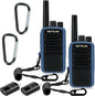 Retevis RA55 Mountain Radios, 148g Noise Reduction 2 Way Radio, 1200mAh Rocky Walkie Talkies Long Range, Carabiner Clip, Rechargeable Two Way Radios for Mountaineering, Climbing, Camping 2 Pcs