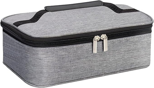 M-YOUNG Portable Thermal Insulated Cooler Bag Mini Lunch Box Small Insulated Lunch Bag for Men Women Adult Freezable Snack Bag for Work (Gray)