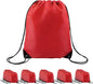 BeeGreen Drawstring Backpack Bags 20,30,50 Packs Reflective String Bags for Gym Sport Trip Cinch Sack DIY for Women Men