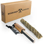 Ferro Rod Fire Starter Kit | Flint and Steel Striker| Waterproof Magnesium Farrow Rod Tool & Firestarter for Campfires (Jumbo Magnesium Rod & Ferro Rod w/Jumbo Tinder Rope)