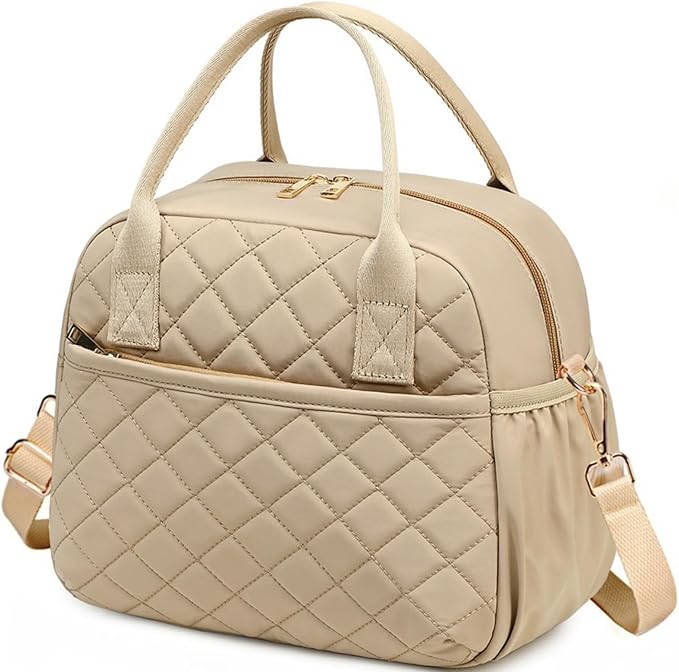 CAMTOP Lunch Box for Women Men Insulated Lunch Bag Lunch Tote Bag Leakproof Thermal Cooler Large Capacity for Travel Work School Picnic (Z-Khaki)