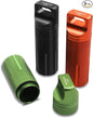SHD Outdoor EDC Pill Bottle Aluminum Alloy Single Chamber Survival Container Capsule, Portable Waterproof Pill Holder Case for Hiking Camping,Emergency Tools(3PCS)