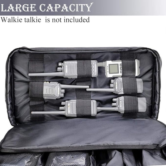 Retevis Two Way Radio Carrying Case, Carrying Pouch Compatible H-777 RT22 RT22S RT21RT68 RT29 Baofeng Motorola Midland pxton Walkie Talkies Outdoor Storage Travel Handbag (1 Pack)