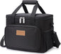 Lifewit Large Lunch Bag Insulated Lunch Box Soft Cooler Cooling Tote for Adult Men Women, Black 12-Can (9L)