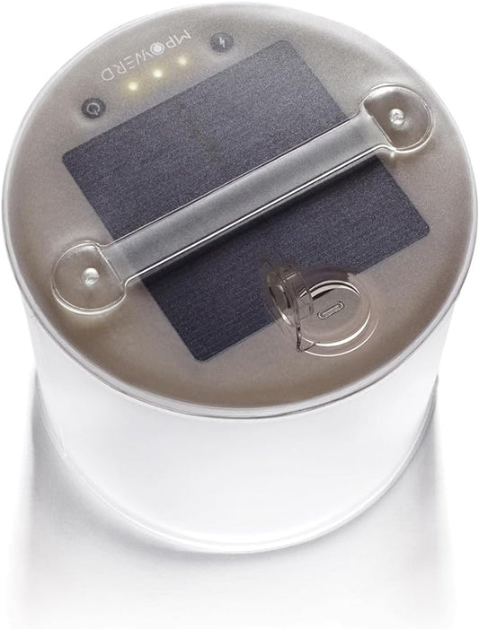 MPOWERD Luci Lux: Solar Inflatable Lantern Rechargeable via Solar or USB-C, 65 Lumens, Matte Finish + Warm White LEDS| Lasts Up to 24 hrs, Waterproof, Camping, Backpacking, Emergency Kits