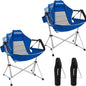 KingCamp Hammock Camping Chair, Swinging Portable Folding Camp Chairs for Adults 400lbs Heavy Duty Foldable Oversized Rocker with Aluminum Alloy Frame Cup Holder Pillow for Outdoor Beach Patio Sport