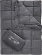 KingCamp Camping Blanket Lightweight, Multifunctional Warm Puffy Outdoor Blanket with Snap Button, Water Repellent, Packable, for Travel, Airplane, Hiking, Picnic
