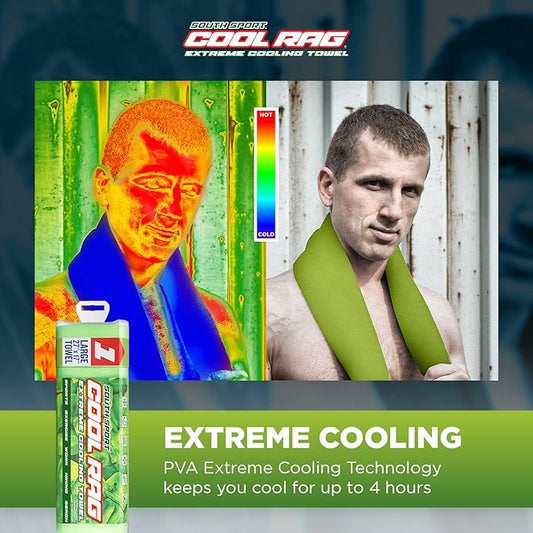 Cool RAG Extreme Cooling Towel for Heat Relief - PVA Cooling Towel for Workout, Gym, Running and for Other Outdoor Sports - Cooling Rag for Neck - Cool Towel for Quick Cooling