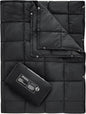 KingCamp Camping Blanket Lightweight, Multifunctional Warm Puffy Outdoor Blanket with Snap Button, Water Repellent, Packable, for Travel, Airplane, Hiking, Picnic