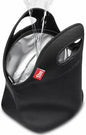 yookee home Waterproof Lunch Bag Double Layer Leakproof Neoprene Insulated Lunch Bag Freezable Black Reusable Thermal Lunch Cooler Tote Lunch Box for Boys Men Women Adult Kids for Work Outdoor