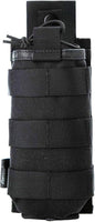 Tactical Universal Radio Holster/Radio Pouch Holder Case Bag Military Molle Radio Case for Pofung Motorola Midland CB Walkie Talkies Compatible with 5.11 Bags (Black) by LUITON