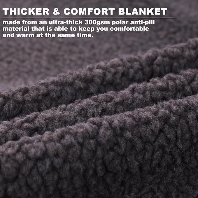 Camping Blanket,Cold Weather Warm Outdoor Blanket,Windproof Triple Layers Warm Comfy Foldable for Camping,Traveling, Stadium, Hiking, Picnics,Machine Washable 77.1"x 54"