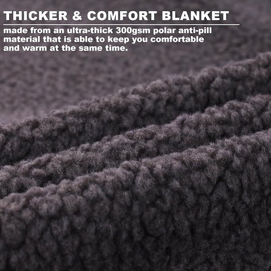 Camping Blanket,Cold Weather Warm Outdoor Blanket,Windproof Triple Layers Warm Comfy Foldable for Camping,Traveling, Stadium, Hiking, Picnics,Machine Washable 77.1"x 54"