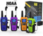 Walkie Talkies Rechargeable for Adults Long Range with Earpiece NOAA Weather Alert, Multi-purpose 2 Way Radio 4 Pack for Team Work Senior Care Kid Adventure Family Camping Hiking Skiing Cruise