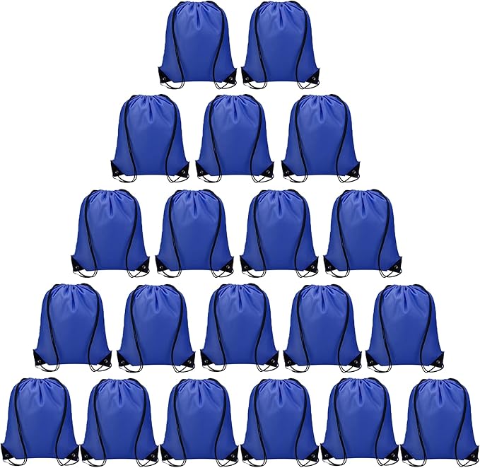 Vorspack Drawstring Backpack 20 Pieces for Party Gym Sport Trip